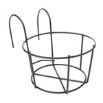 Supporto a parete in ferro battuto per vaso da fiori