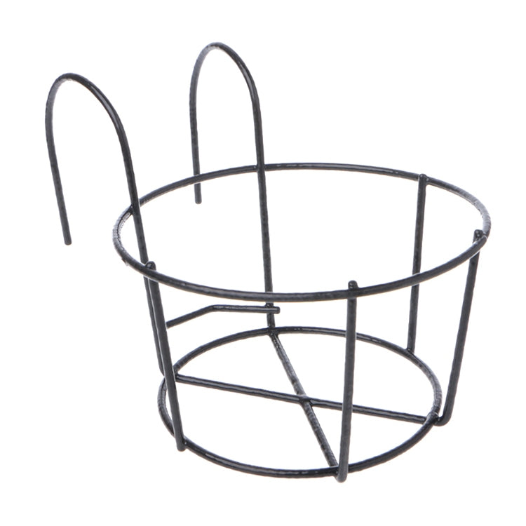 Supporto a parete in ferro battuto per vaso da fiori