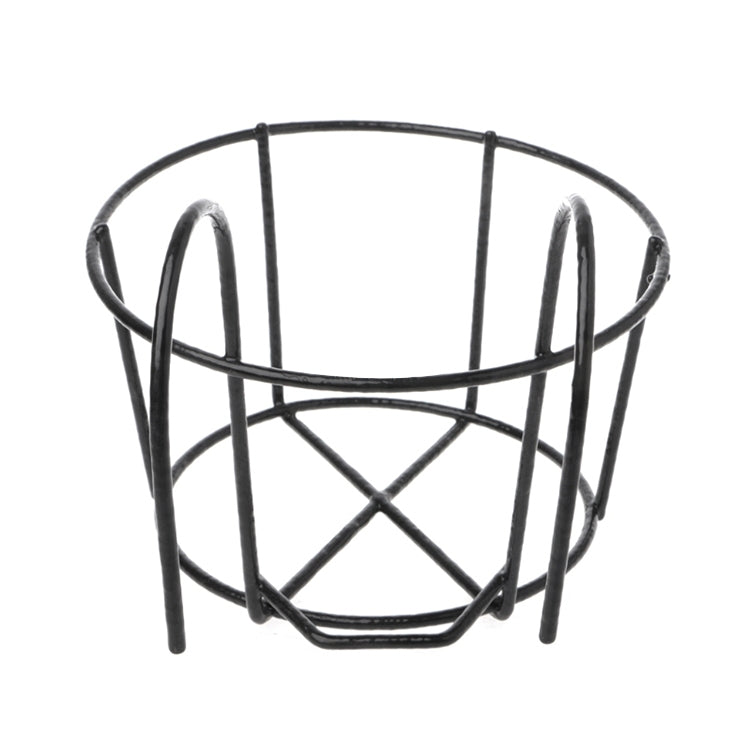 Supporto a parete in ferro battuto per vaso da fiori
