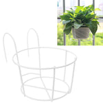 Supporto a parete in ferro battuto per vaso da fiori