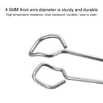 Pinza per barbecue con manico in plastica in acciaio inossidabile, clip per alimenti, strumenti per barbecue, 9 Inch, 12 Inch