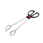 Pinza per barbecue con manico in plastica in acciaio inossidabile, clip per alimenti, strumenti per barbecue, 9 Inch, 12 Inch