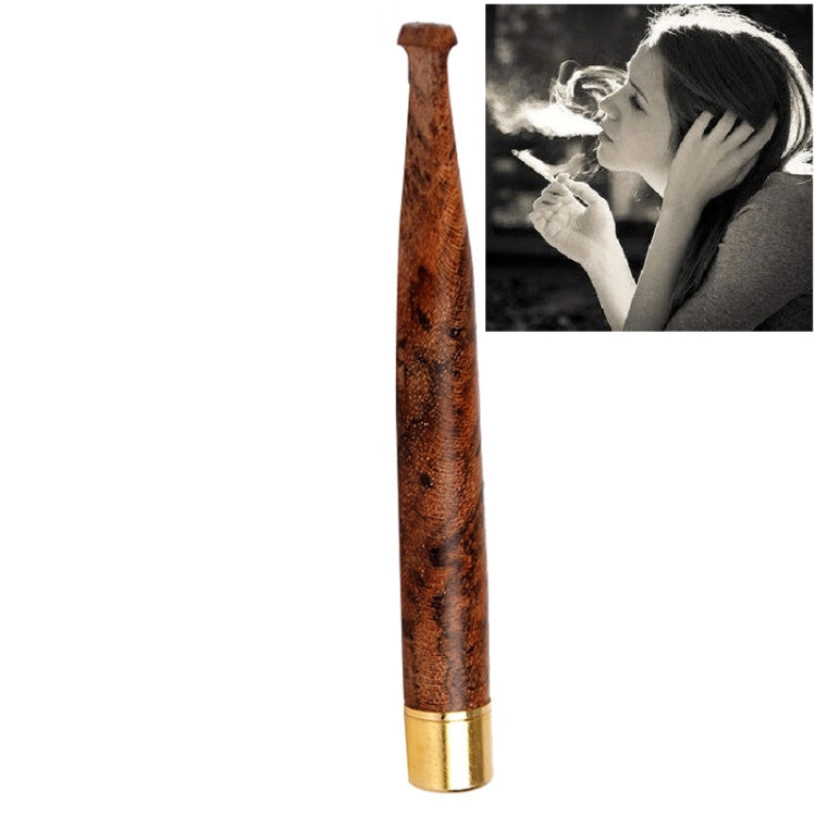 Il filtro per asta tirante per ramoscelli da donna può lavare il portasigarette lungo in legno di sandalo, 5 mm Fine Smoke