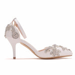 Scarpe da donna con tacco a spillo e strass, 34, 35, 36, 37, 38, 39, 40, 41, 42