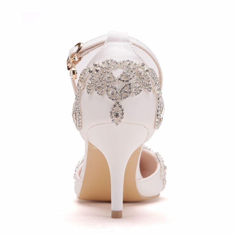 Scarpe da donna con tacco a spillo e strass, 34, 35, 36, 37, 38, 39, 40, 41, 42