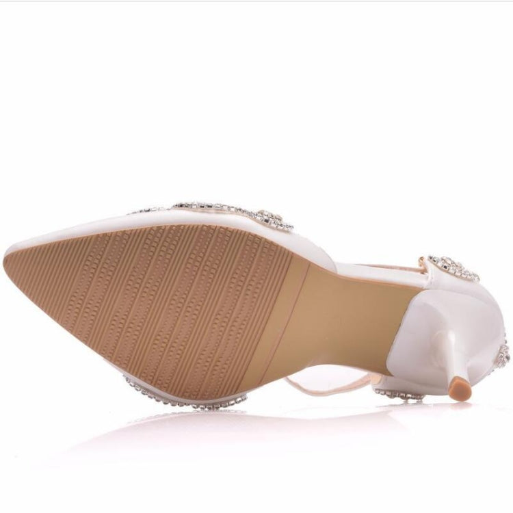 Scarpe da donna con tacco a spillo e strass, 34, 35, 36, 37, 38, 39, 40, 41, 42