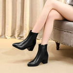 Stivali da donna bassi a punta con tacco quadrato glitter autunno inverno, 40, 41, 42, 43, 44, 45