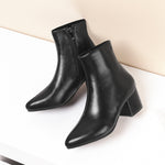 Stivali da donna bassi a punta con tacco quadrato glitter autunno inverno, 40, 41, 42, 43, 44, 45