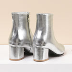 Stivali da donna bassi a punta con tacco quadrato glitter autunno inverno, 40, 41, 42, 43, 44, 45