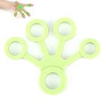 Dispositivo per l'allenamento delle dita in silicone Anello di trazione a forma di ventaglio, Fan-shaped Light Green, Fan-shaped Grass Green, Fan-shaped Dark Green, Fan-shaped Light Gray, Fan-shaped Dark Gray, Fan-shaped Black