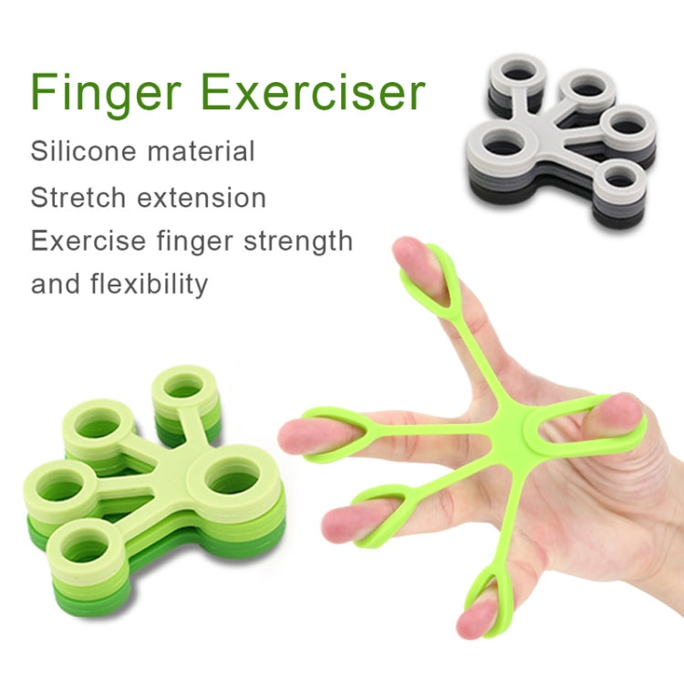 Dispositivo per l'allenamento delle dita in silicone Anello di trazione a forma di ventaglio, Fan-shaped Light Green, Fan-shaped Grass Green, Fan-shaped Dark Green, Fan-shaped Light Gray, Fan-shaped Dark Gray, Fan-shaped Black