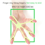 Dispositivo per l'allenamento delle dita in silicone Anello di trazione a forma di ventaglio, Fan-shaped Light Green, Fan-shaped Grass Green, Fan-shaped Dark Green, Fan-shaped Light Gray, Fan-shaped Dark Gray, Fan-shaped Black