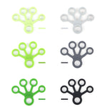 Dispositivo per l'allenamento delle dita in silicone Anello di trazione a forma di ventaglio, Fan-shaped Light Green, Fan-shaped Grass Green, Fan-shaped Dark Green, Fan-shaped Light Gray, Fan-shaped Dark Gray, Fan-shaped Black