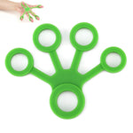 Dispositivo per l'allenamento delle dita in silicone Anello di trazione a forma di ventaglio, Fan-shaped Light Green, Fan-shaped Grass Green, Fan-shaped Dark Green, Fan-shaped Light Gray, Fan-shaped Dark Gray, Fan-shaped Black