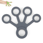 Dispositivo per l'allenamento delle dita in silicone Anello di trazione a forma di ventaglio, Fan-shaped Light Green, Fan-shaped Grass Green, Fan-shaped Dark Green, Fan-shaped Light Gray, Fan-shaped Dark Gray, Fan-shaped Black