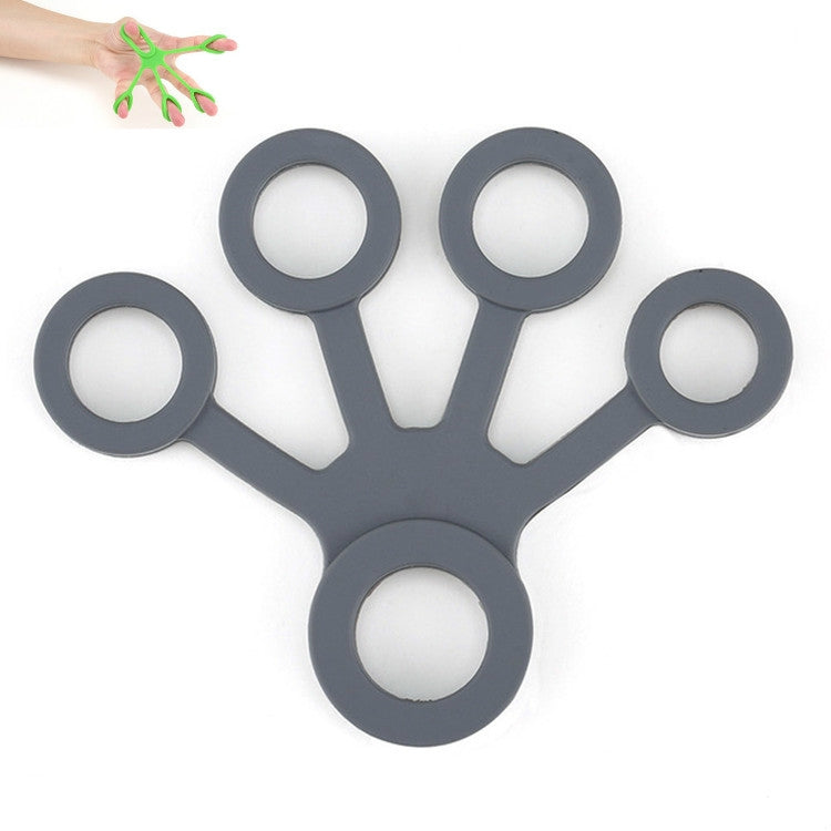 Dispositivo per l'allenamento delle dita in silicone Anello di trazione a forma di ventaglio, Fan-shaped Light Green, Fan-shaped Grass Green, Fan-shaped Dark Green, Fan-shaped Light Gray, Fan-shaped Dark Gray, Fan-shaped Black