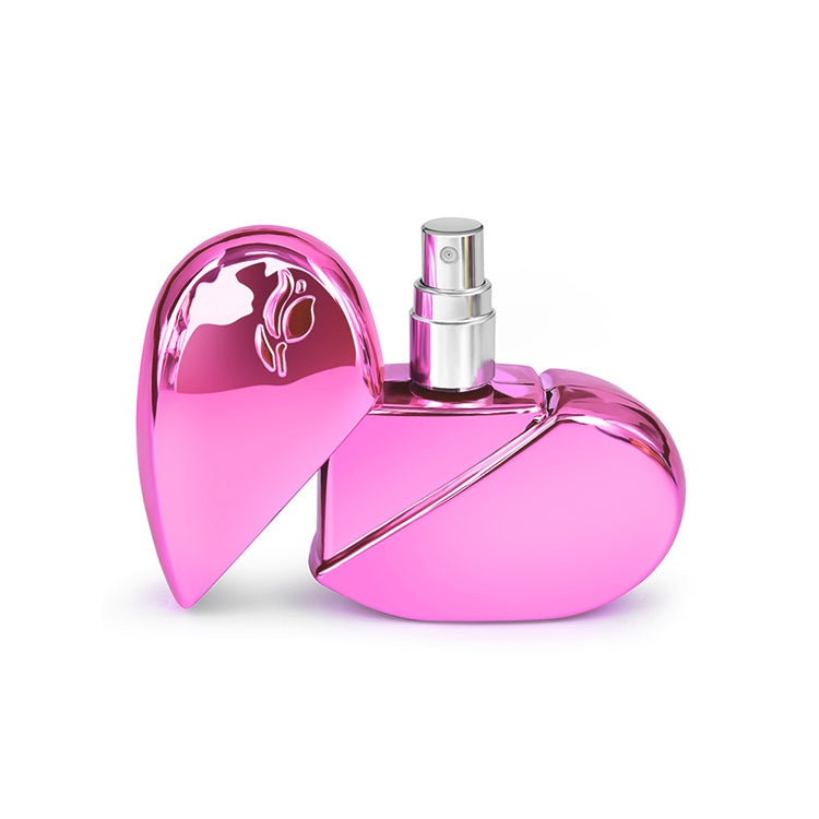 Flacone di profumo spray a forma di cuore