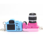 Portachiavi per bambini Mini SLR modello stile portachiavi con suono e luce LED