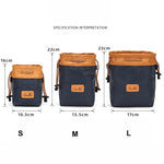 S.C.COTTON Borsa per la protezione dell'obiettivo della fotocamera Borsa per la fodera Borsa per la conservazione della fotocamera impermeabile, L, M, S