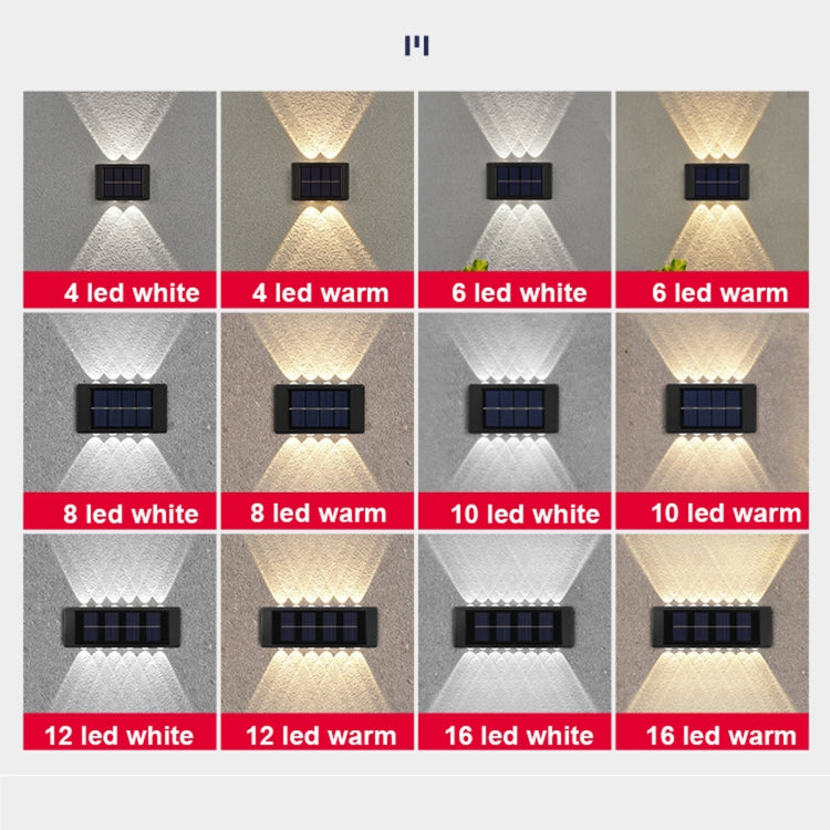 Lampada da parete solare Faretti a doppia testa impermeabili su e giù per esterni, 2LED NiMH, 4LED NiMH, 6LED NiMH, 8LED NiMH, 10LED NiMH, 12LED Lithium, 16LED Lithium