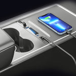 Per Tesla Model 3 / Y 27W Caricatore interno rapido HUB docking station intelligente a 8 pin, PT-DSL-2 8 Pin