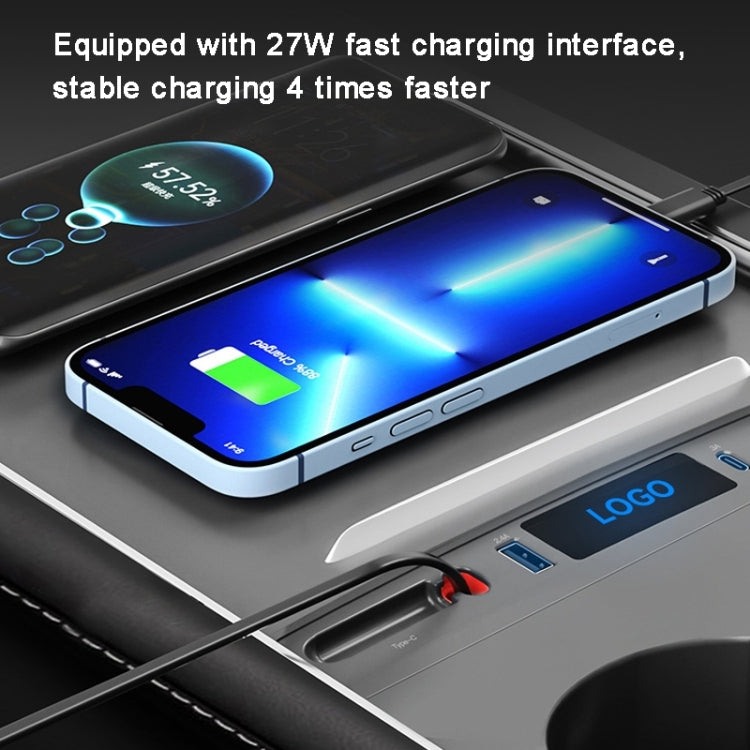 Per Tesla Model 3 / Y 27W Caricatore interno rapido HUB docking station intelligente a 8 pin, PT-DSL-2 8 Pin