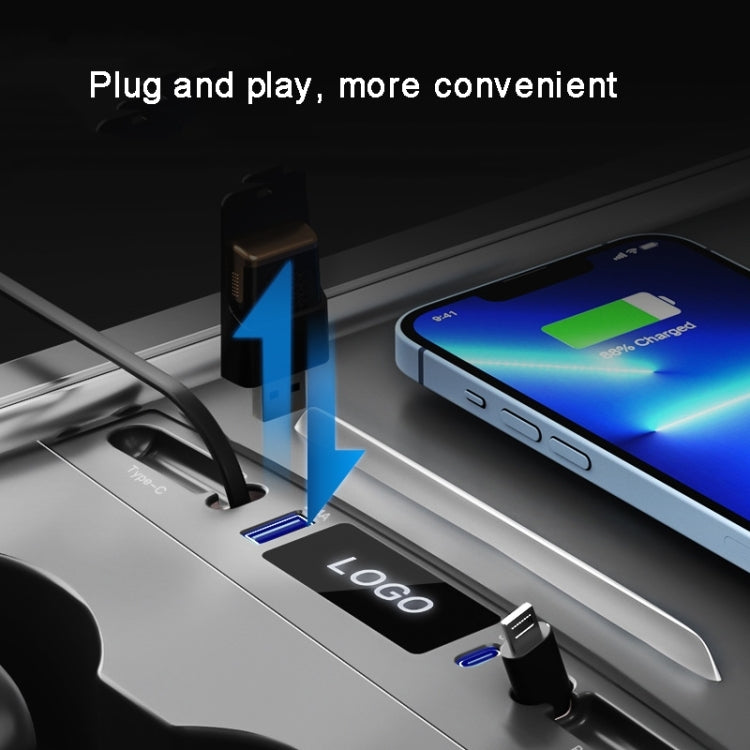 Per Tesla Model 3 / Y 27W Caricatore interno rapido HUB docking station intelligente a 8 pin, PT-DSL-2 8 Pin