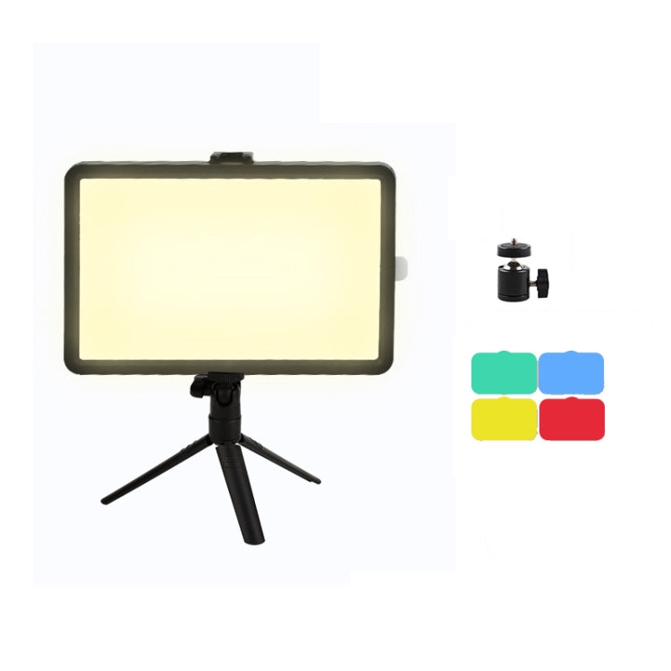 Luce di riempimento live a pannello piatto per fotografia a temperatura a tre colori da 6 pollici 3200-5500K, Specifiche:, Only Light, Small Tripod, 30cm Bracket, 42CM Bracket, 0.5m Bracket, 0.5m Bracket +Bluetooth RC, 2.1m Bracket