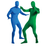 Tuta elastica per foto con schermo verde. Tuta aderente con chiave chroma video, 160cm, 170cm, 180cm