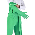 Tuta elastica per foto con schermo verde. Tuta aderente con chiave chroma video, 160cm, 170cm, 180cm