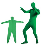 Tuta elastica per foto con schermo verde. Tuta aderente con chiave chroma video, 160cm, 170cm, 180cm