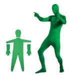 Tuta elastica per foto con schermo verde. Tuta aderente con chiave chroma video, 160cm, 170cm, 180cm