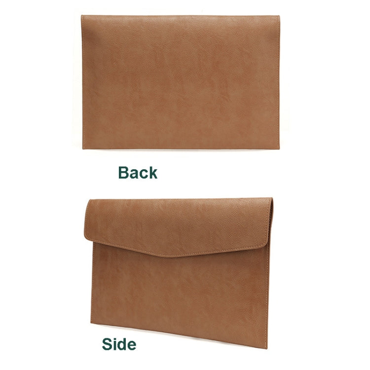 Custodia in pelle PU con motivo litchi per laptop da 14 pollici, Stile:, Single Bag (Light Brown), Single Bag  (Dark Brown), Single Bag ( Black, Liner Bag + Power Bag  (Light Brown), Liner Bag + Power Bag  (Dark Brown), Liner Bag + Power Bag  (Black)