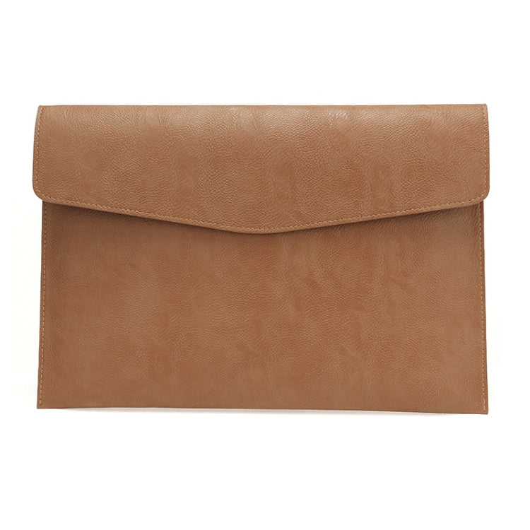 Custodia in pelle PU con motivo litchi per laptop da 14 pollici, Stile:, Single Bag (Light Brown), Single Bag  (Dark Brown), Single Bag ( Black, Liner Bag + Power Bag  (Light Brown), Liner Bag + Power Bag  (Dark Brown), Liner Bag + Power Bag  (Black)