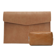 Custodia in pelle PU con motivo litchi per laptop da 14 pollici, Stile:, Single Bag (Light Brown), Single Bag  (Dark Brown), Single Bag ( Black, Liner Bag + Power Bag  (Light Brown), Liner Bag + Power Bag  (Dark Brown), Liner Bag + Power Bag  (Black)