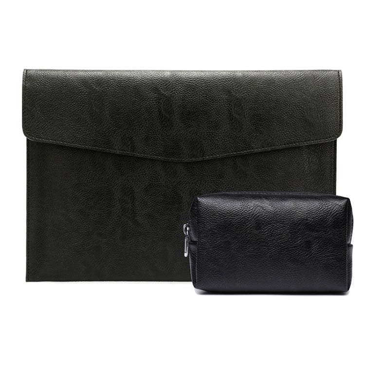 Custodia in pelle PU con motivo litchi per laptop da 14 pollici, Stile:, Single Bag (Light Brown), Single Bag  (Dark Brown), Single Bag ( Black, Liner Bag + Power Bag  (Light Brown), Liner Bag + Power Bag  (Dark Brown), Liner Bag + Power Bag  (Black)