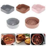 Accessori per padelle in silicone per friggitrice ad aria, Square 20.5 cm, Round 22 cm, Round 19 cm, Round 16 cm