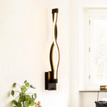 Lampada da parete semplice da comodino per camera da letto a LED, White, Black