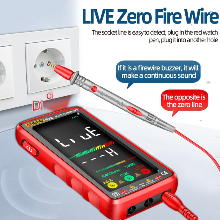 Multimetro digitale ANENG 682 con display VA e funzione NCV