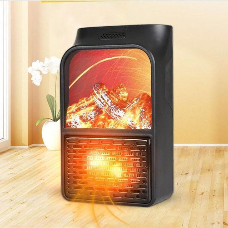 Mini riscaldatore da tavolo portatile 500W con simulazione fiamma