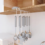 Portabicchieri divisorio sospeso senza chiodi Portaoggetti creativo per forniture da cucina, 8 Hooks, 6 Hooks