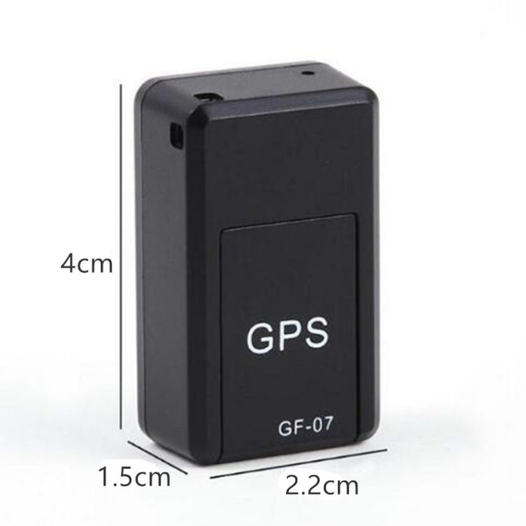 Localizzatore GF07 Mini GPS Tracking Forte posizionamento magnetico Adsorbimento Dispositivo anti-smarrimento Controllo vocale registrabile, GF07
