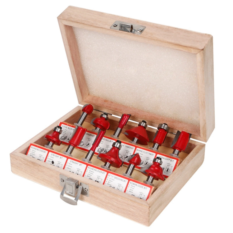 Set di frese per la lavorazione del legno Testa della macchina per rifilatura Fresatrice per legno elettrica Taglierina per macchina per incisione, Red 1/4 Handle 12PCS, Blue 1/4 Handle 12PCS, Red 1/2 Handle 12PCS, Blue 1/2 Handle 12PCS                ...