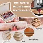 Set di frese per la lavorazione del legno Testa della macchina per rifilatura Fresatrice per legno elettrica Taglierina per macchina per incisione, Red 1/4 Handle 12PCS, Blue 1/4 Handle 12PCS, Red 1/2 Handle 12PCS, Blue 1/2 Handle 12PCS                ...