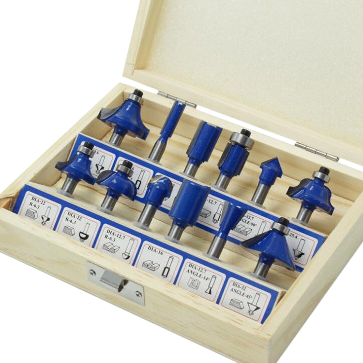 Set di frese per la lavorazione del legno Testa della macchina per rifilatura Fresatrice per legno elettrica Taglierina per macchina per incisione, Red 1/4 Handle 12PCS, Blue 1/4 Handle 12PCS, Red 1/2 Handle 12PCS, Blue 1/2 Handle 12PCS                ...