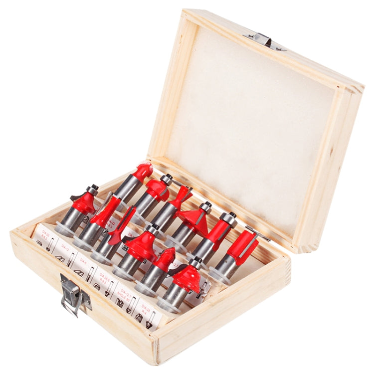 Set di frese per la lavorazione del legno Testa della macchina per rifilatura Fresatrice per legno elettrica Taglierina per macchina per incisione, Red 1/4 Handle 12PCS, Blue 1/4 Handle 12PCS, Red 1/2 Handle 12PCS, Blue 1/2 Handle 12PCS                ...