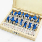 Set di frese per la lavorazione del legno Testa della macchina per rifilatura Fresatrice per legno elettrica Taglierina per macchina per incisione, Red 1/4 Handle 12PCS, Blue 1/4 Handle 12PCS, Red 1/2 Handle 12PCS, Blue 1/2 Handle 12PCS                ...