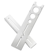 Posizionatore universale del foro per piastrelle Dispositivo multifunzionale per la misurazione della perforazione del marmo Dispositivo di misurazione regolabile per piastrelle per pavimenti a parete, Tile Universal Hole Positioner