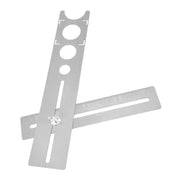 Posizionatore universale del foro per piastrelle Dispositivo multifunzionale per la misurazione della perforazione del marmo Dispositivo di misurazione regolabile per piastrelle per pavimenti a parete, Tile Universal Hole Positioner