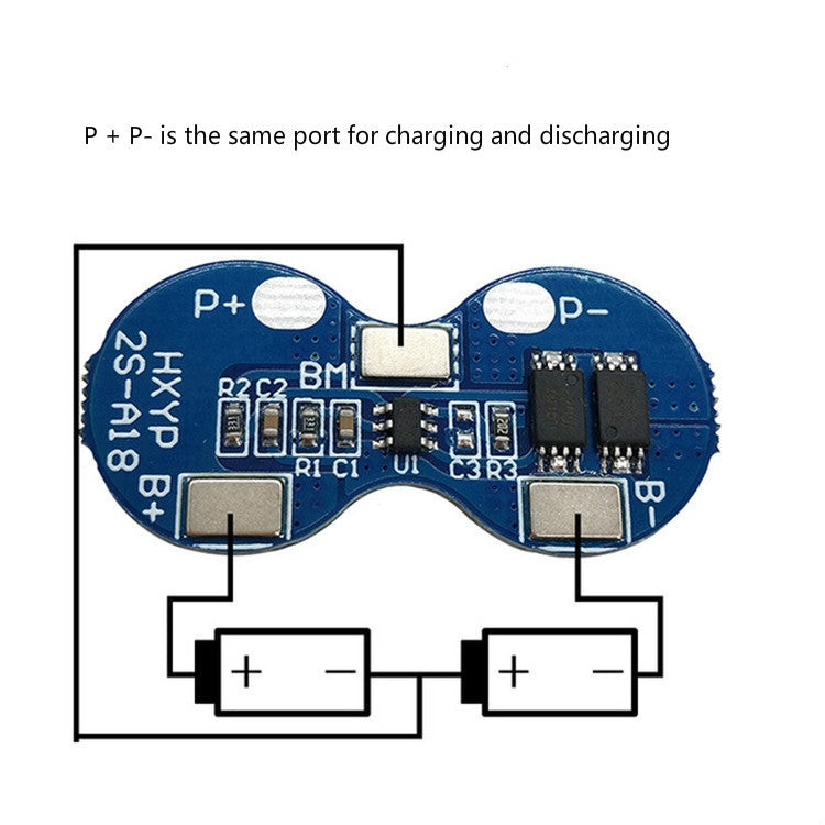 30PCS 4A 2-Tandem 7.4V/8.4V 18650 Lithium Battery Protection Board, Anti-overcharge, Anti-over-discharge